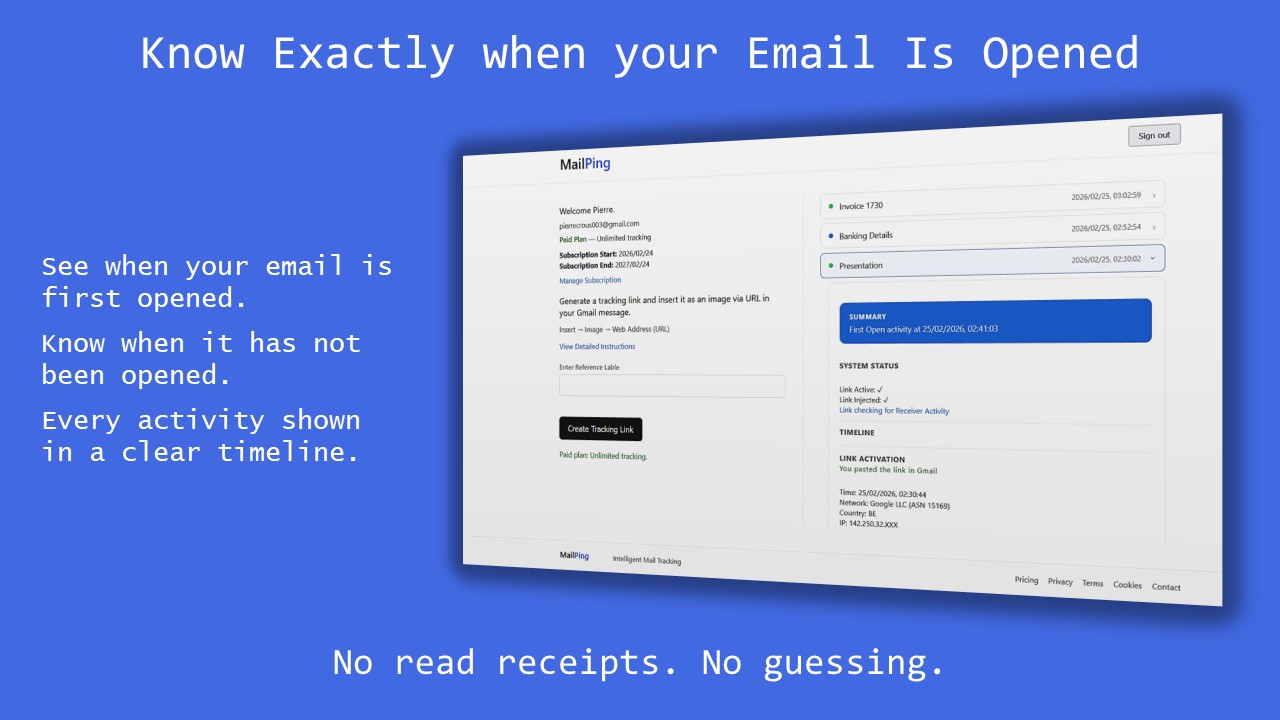 Create tracking link